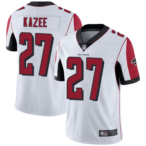 Atlanta Falcons Limited White Men Damontae Kazee Road Jersey NFL Football #27 Vapor Untouchable->youth nfl jersey->Youth Jersey